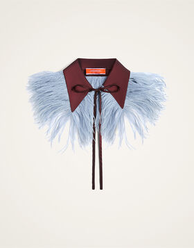 La Scala Collar La DoubleJ: Solid Burgundy SCA0101TAF007