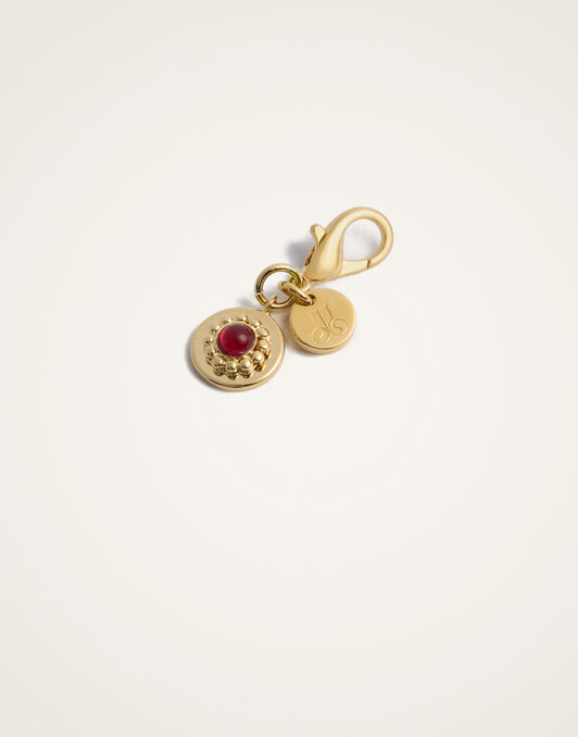 Mineral Charm La DoubleJ: 24k Gold Plate Mineral Charm La DoubleJ: 24k Gold Plate CHM0011BRA003