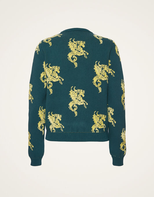 Gryphos Sweater La DoubleJ: Dark Green PUL0205KNI121