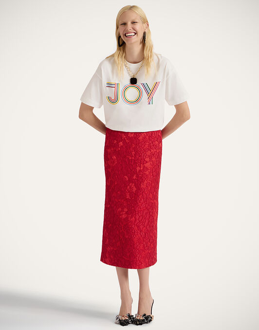 House T-Shirt La DoubleJ: Joy Off White House T-Shirt La DoubleJ: Joy Off White TSH0056JER032