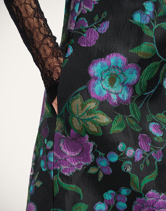 Swing Dress La DoubleJ: Botanical Black DRE0001JCQ144