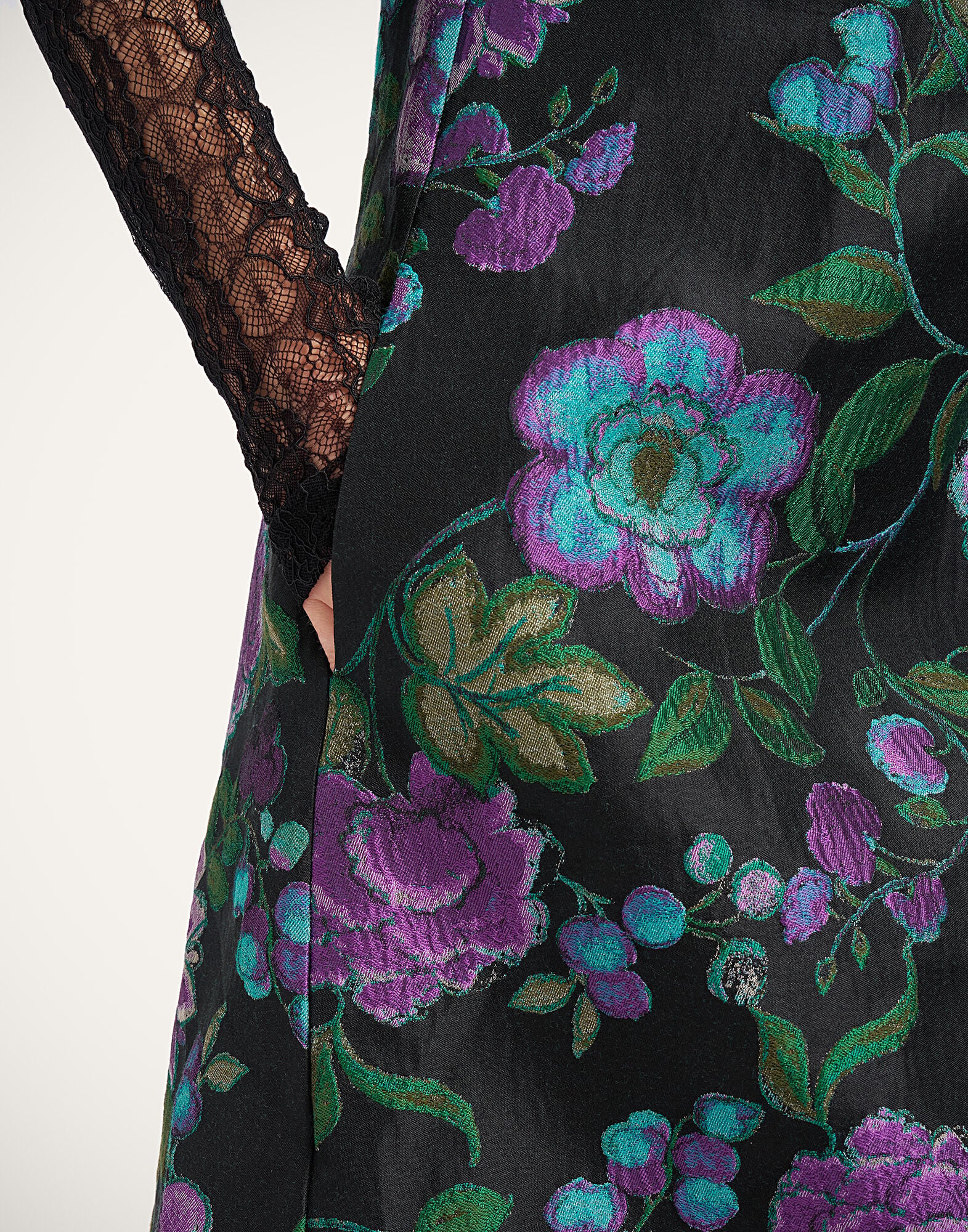 Swing Dress La DoubleJ: Botanical Black DRE0001JCQ144