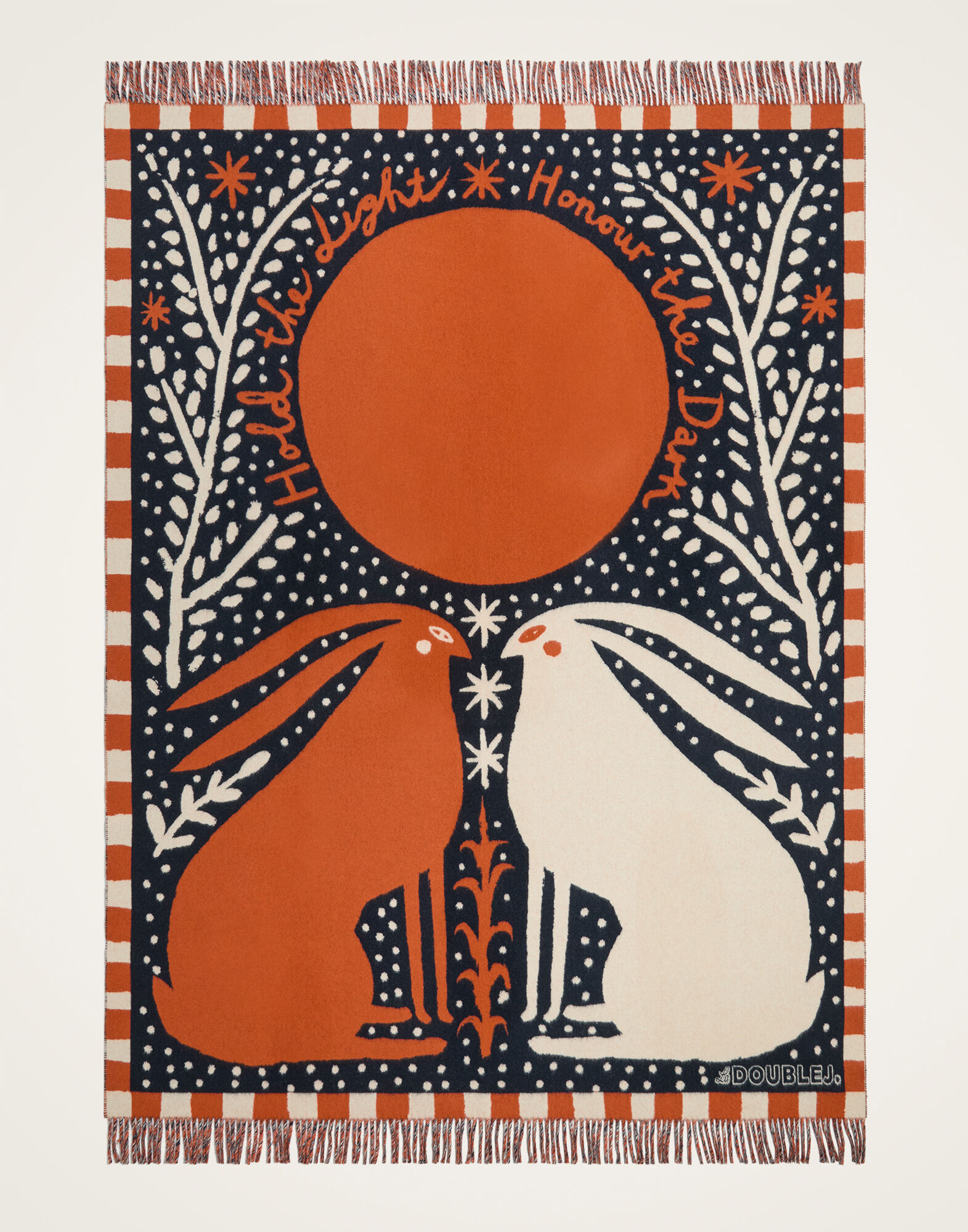Blanket La DoubleJ: Hold the Light Midnight Blue Blanket La DoubleJ: Hold the Light Midnight Blue BLA0008WOL044