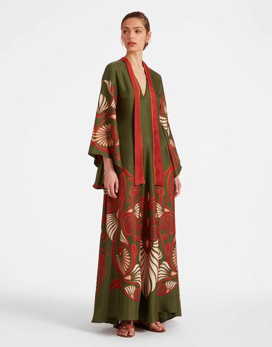 Magnifico Dress La DoubleJ: Kerylos Placée Dark Green Magnifico Dress La DoubleJ: Kerylos Placée Dark Green DRE0232SIL006
