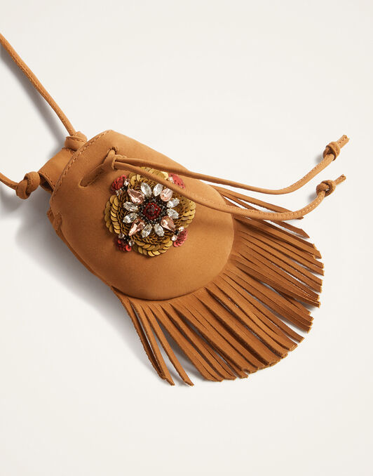 Power Pouch La DoubleJ: Solid Tan BAG0087LEA016
