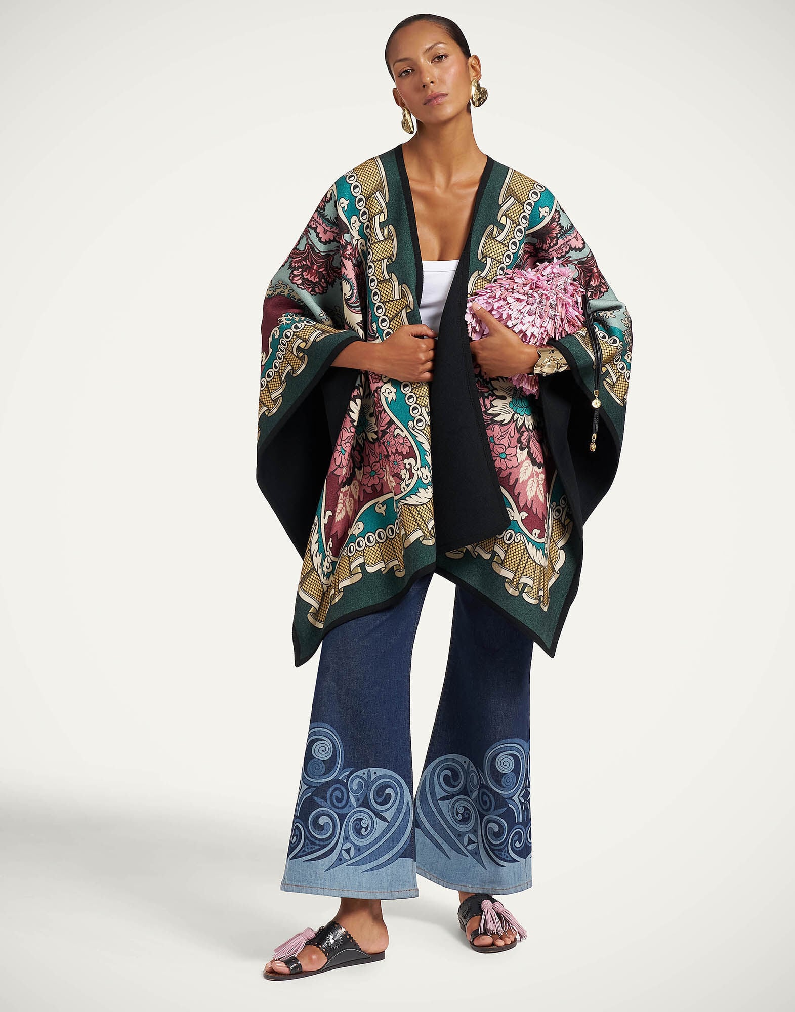 Soul Poncho La DoubleJ: Symposium Placée Light Blue SCA0047PLA003