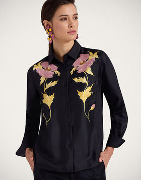 Boy Shirt La DoubleJ: Sylph Placée Black SHI0040SIL001
