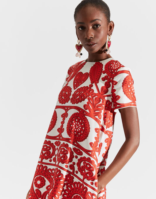 Mini Swing Dress La DoubleJ: Parnaveg Cuore Mini Swing Dress LaDoubleJ: Parnaveg Cuore DRE0963SIL006