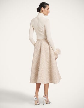 Ballerina Skirt La DoubleJ: Waves Ecru SKI0189JCQ160