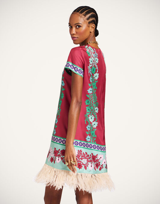 Mini Swing Dress La DoubleJ: Regalia Placée Red Mini Swing Dress La DoubleJ: Regalia Placée Red DRE0963SIL006