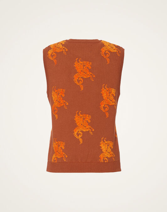 Gryphos Gilet La DoubleJ: Brown Gryphos Gilet La DoubleJ: Brown PUL0212KNI121