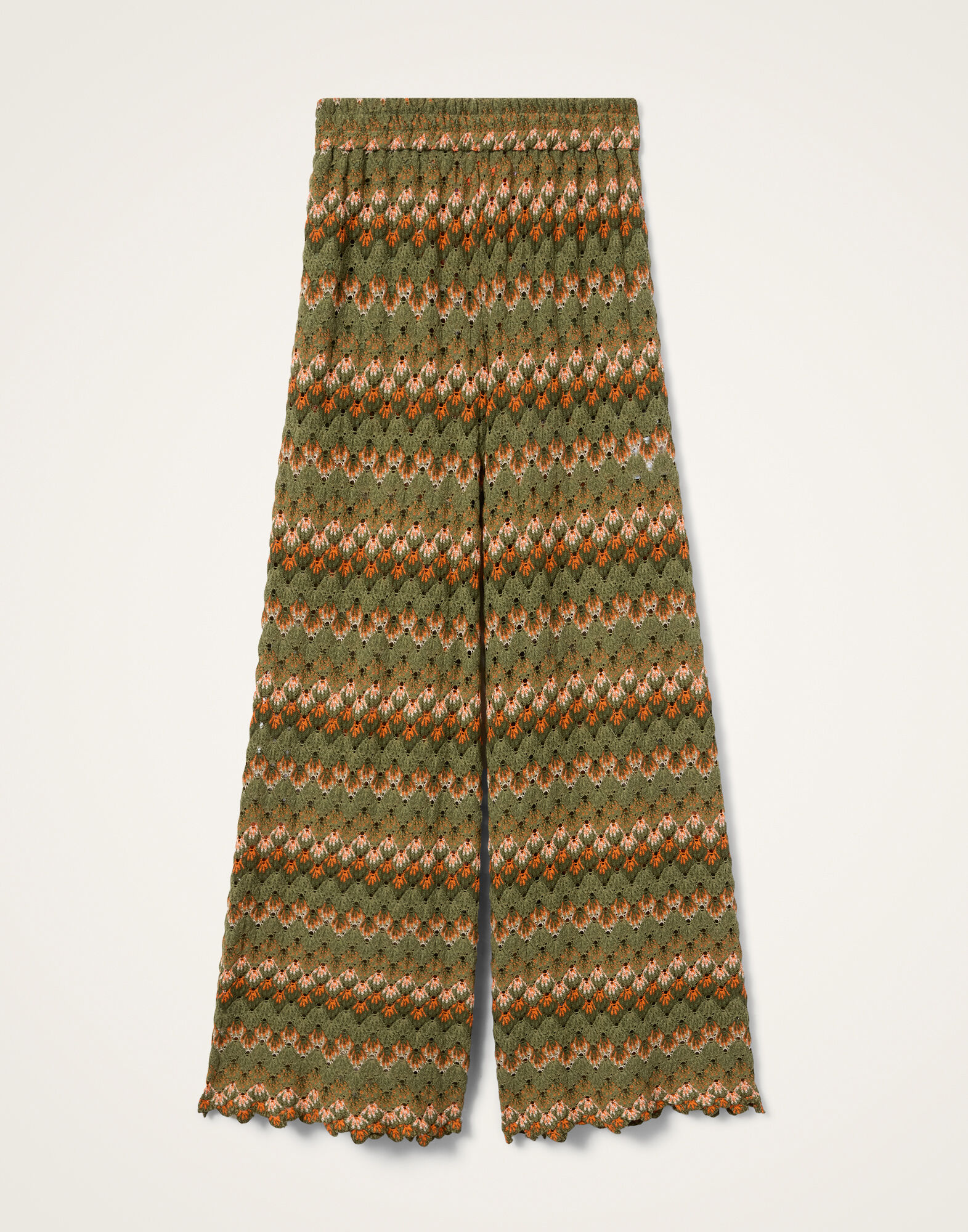 Palazzo Pants La DoubleJ: Multicolor Green & Orange Palazzo Pants La DoubleJ: Multicolor Green & Orange TRO0003COT091