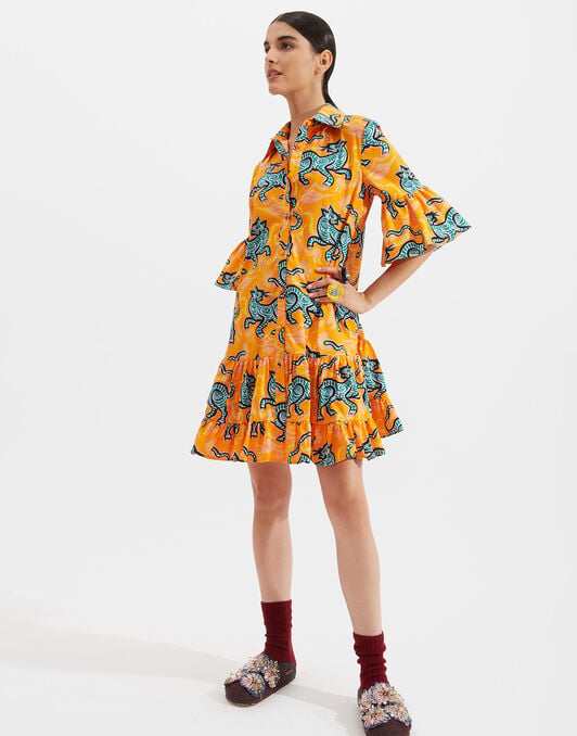Choux Dress La DoubleJ: Crazy Tigers DRE0205COT015