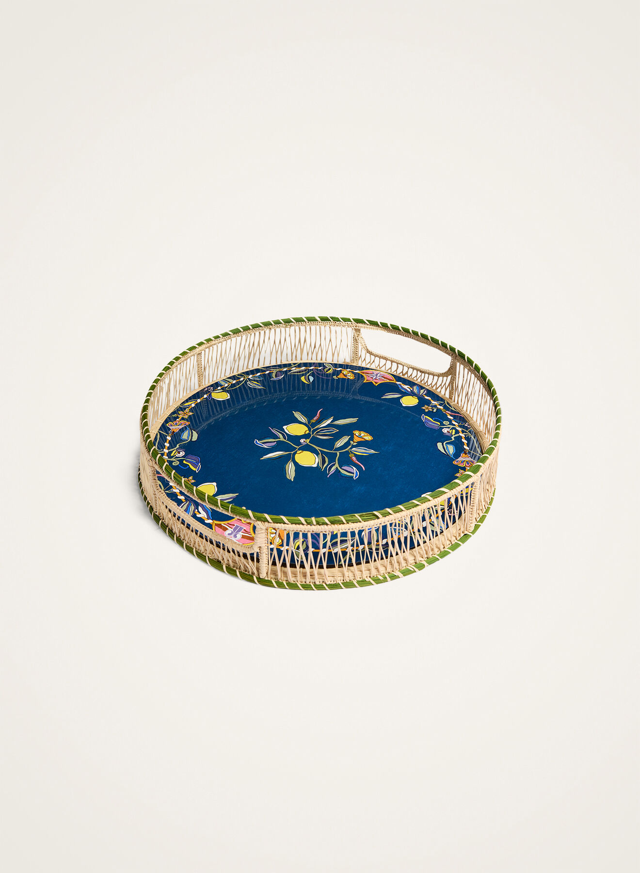 Disk Placemats Set of 2 La DoubleJ: Borboni Blue Disk Placemats Set of 2 La DoubleJ: Borboni Blue PMT0032CRK001
