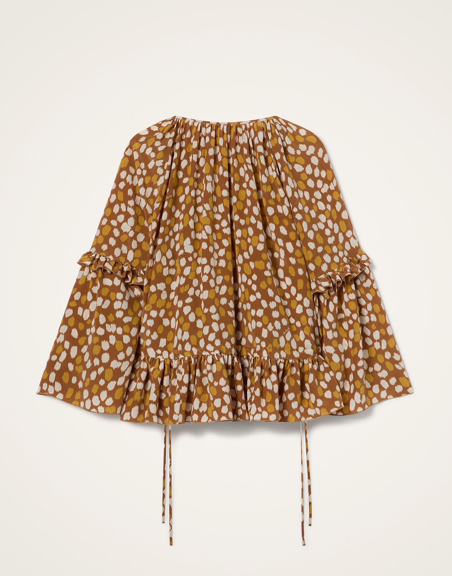 Boho Blouse La DoubleJ: Spots Caramel Boho Blouse La DoubleJ: Spots Caramel TOP0149CRE001