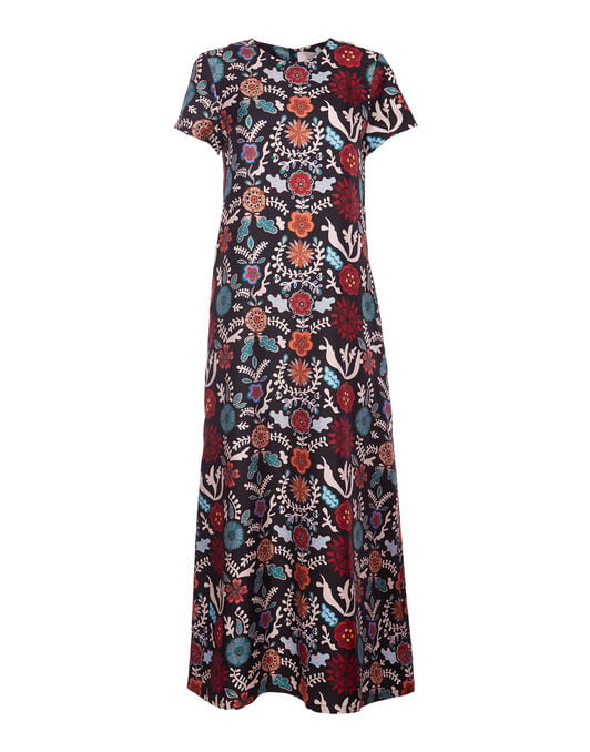 Swing Dress La DoubleJ: Fire Flower Swing Dress LaDoubleJ: Fire Flower DRE0001SIL001