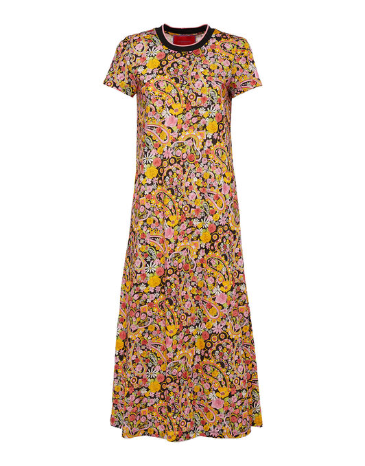 Sporty Swing Dress La DoubleJ: Tripping Nero DRE0247JER002