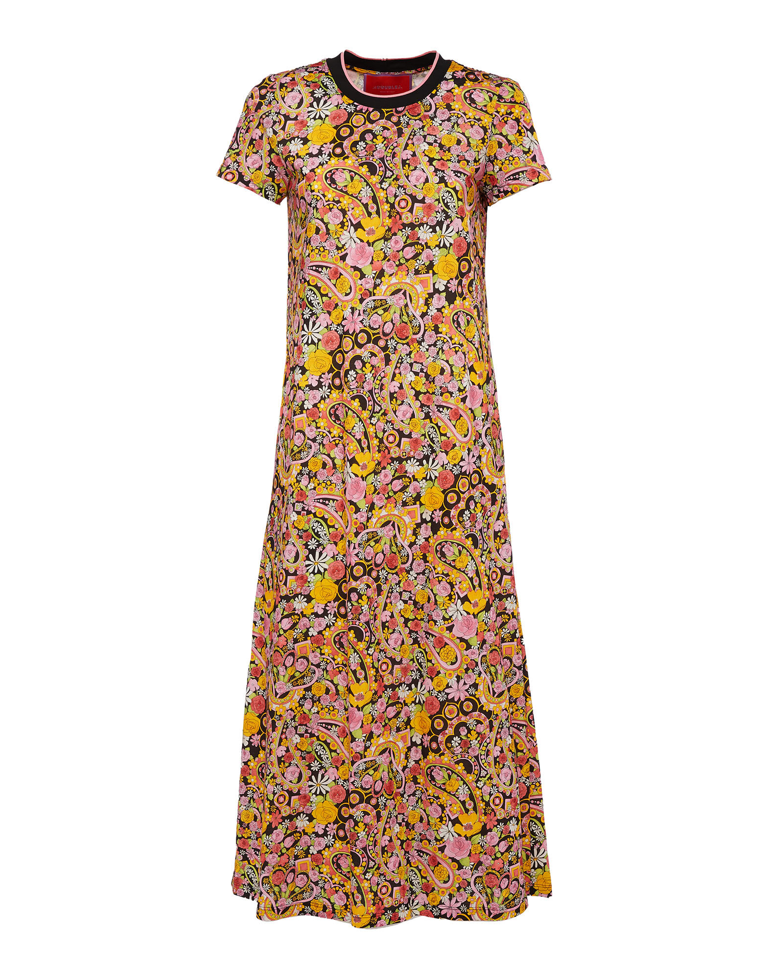 Sporty Swing Dress La DoubleJ: Tripping Nero DRE0247JER002