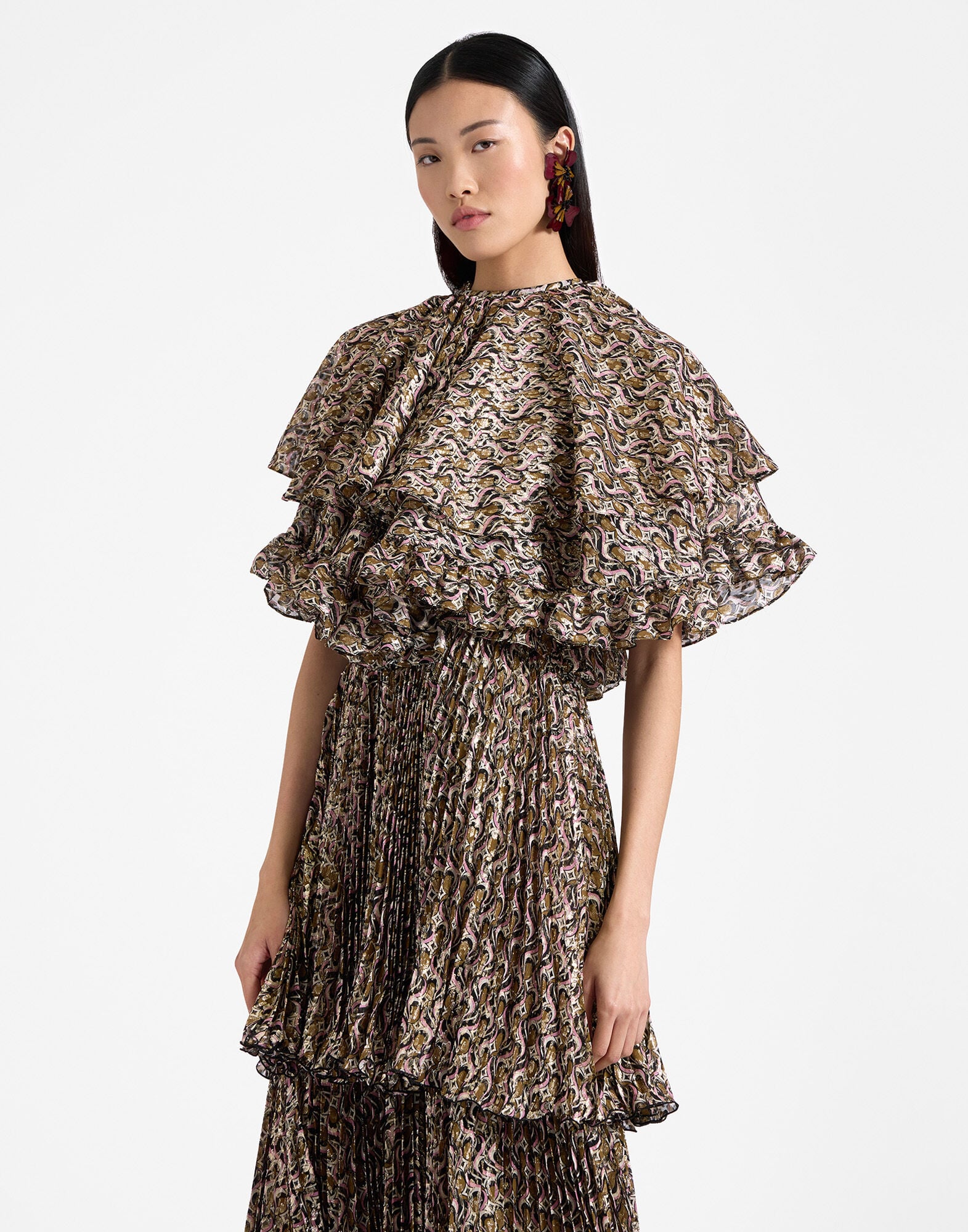 Ball Drop Mini Cape La DoubleJ: Jive Pink Ball Drop Mini Cape La DoubleJ: Jive Pink SCA0056FCP006