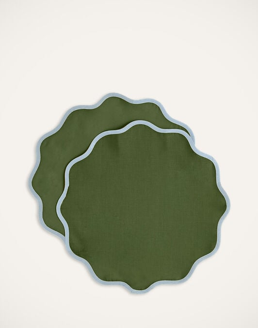 Cloud Placemat Set of 2 La DoubleJ: Rainbow Bosco TBM0003LIN006