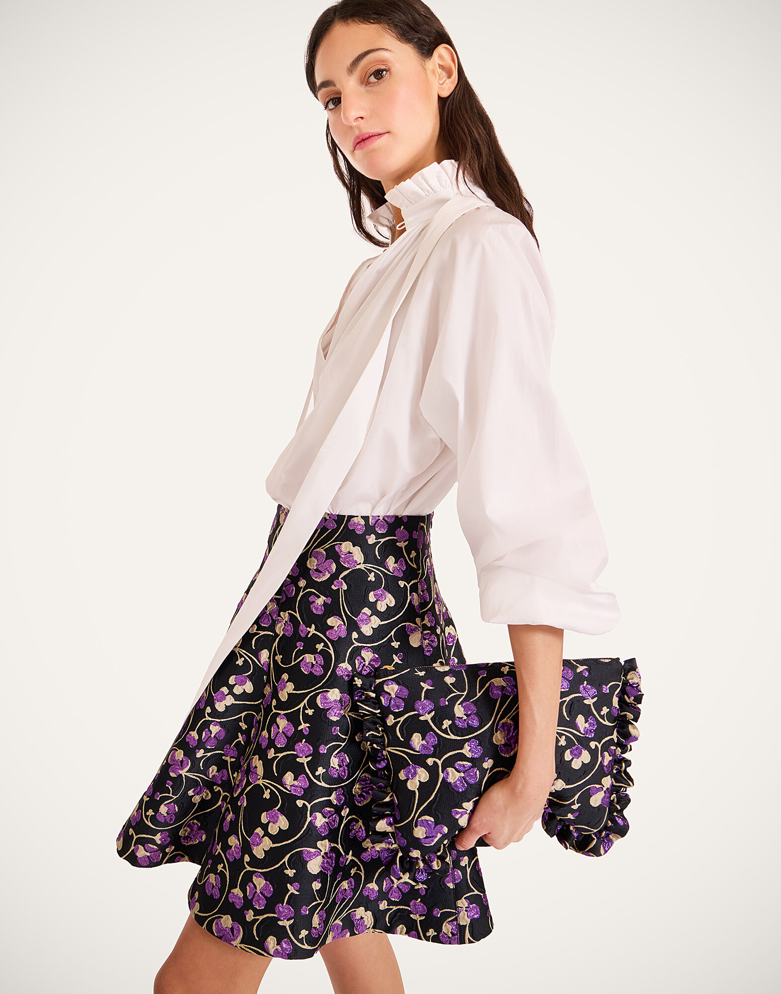 Mini Dolce Vita Skirt La DoubleJ: Honeysuckle Black Mini Dolce Vita Skirt La DoubleJ: Honeysuckle Black SKI0161JCQ128