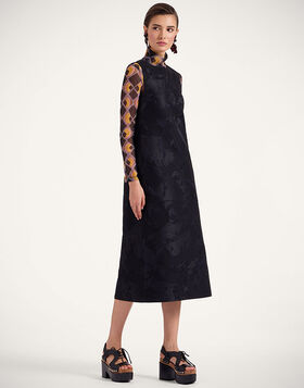 Column Dress La DoubleJ: Sylph Black DRE0389JCQ096