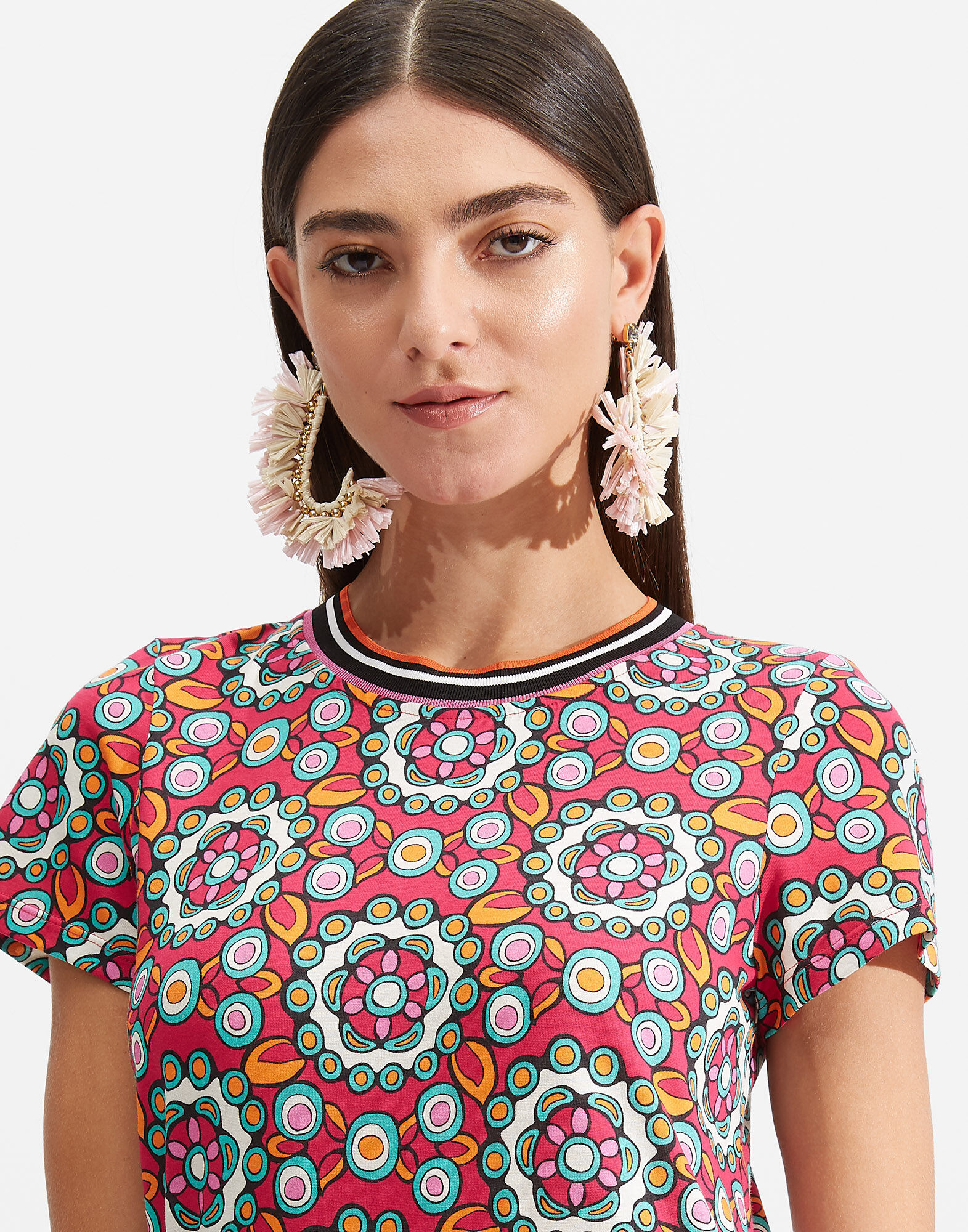 Sporty Swing Dress La DoubleJ: Kaleidoscope Fuxia Sporty Swing Dress LaDoubleJ: Kaleidoscope Fuxia DRE0247JER002