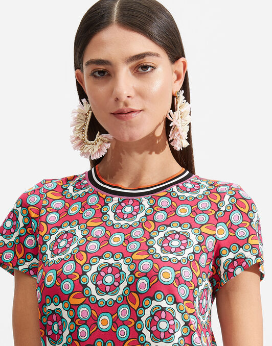 Sporty Swing Dress La DoubleJ: Kaleidoscope Fuxia Sporty Swing Dress LaDoubleJ: Kaleidoscope Fuxia DRE0247JER002