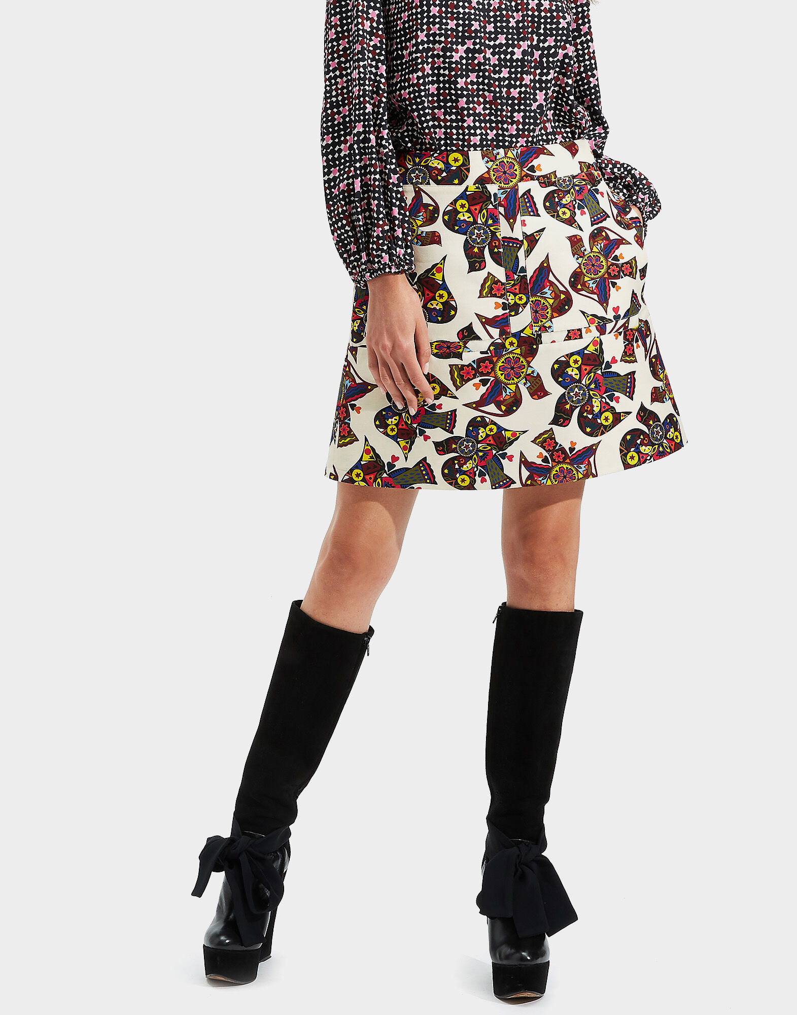 Mini Skirt La DoubleJ: Piccolo Dove Mini Skirt LaDoubleJ: Piccolo Dove SKI0027CAD001