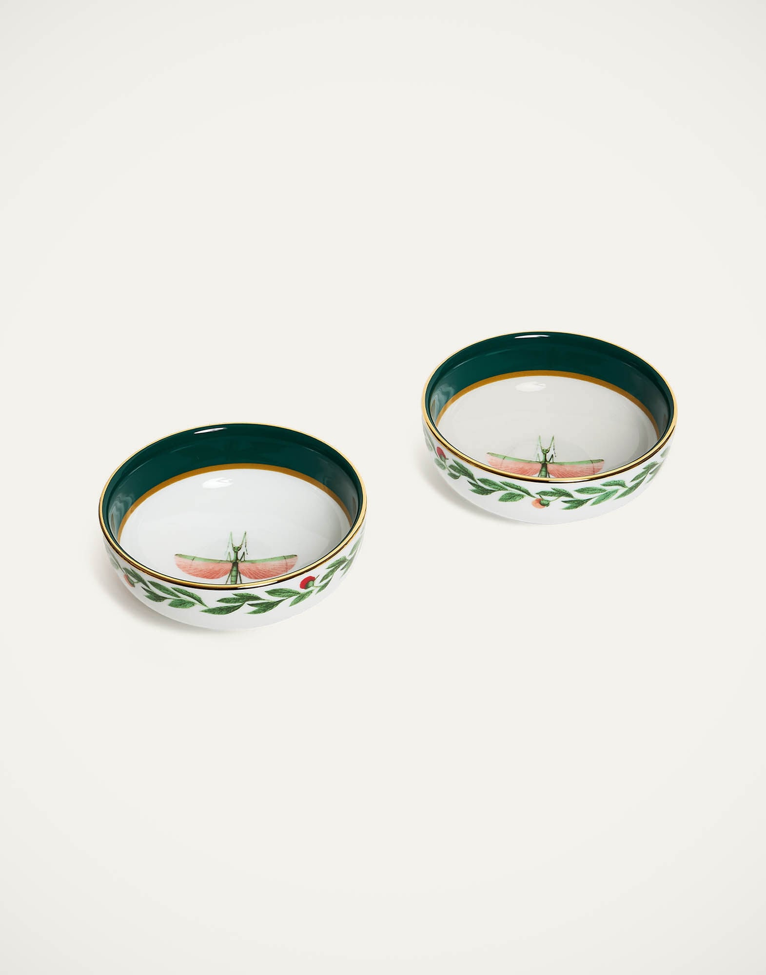 Snack Bowl Set Of 2 La DoubleJ: Libellula Green Snack Bowl Set Of 2 La DoubleJ: Libellula Green CIO0009CER001