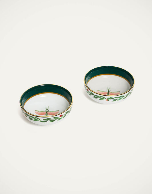Snack Bowl Set Of 2 La DoubleJ: Libellula Green Snack Bowl Set Of 2 La DoubleJ: Libellula Green CIO0009CER001