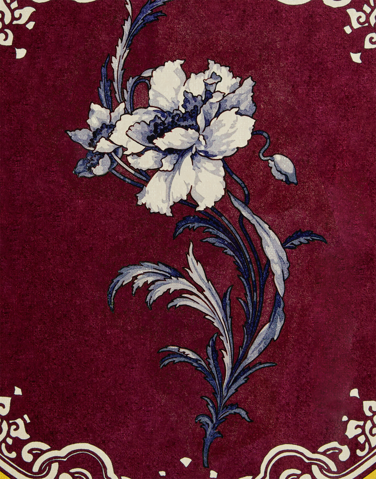 Disk Placemats Set Of 2 La DoubleJ: Nymph Bloom Bordeaux Disk Placemats Set Of 2 La DoubleJ: Nymph Bloom Bordeaux PMT0032CRK001