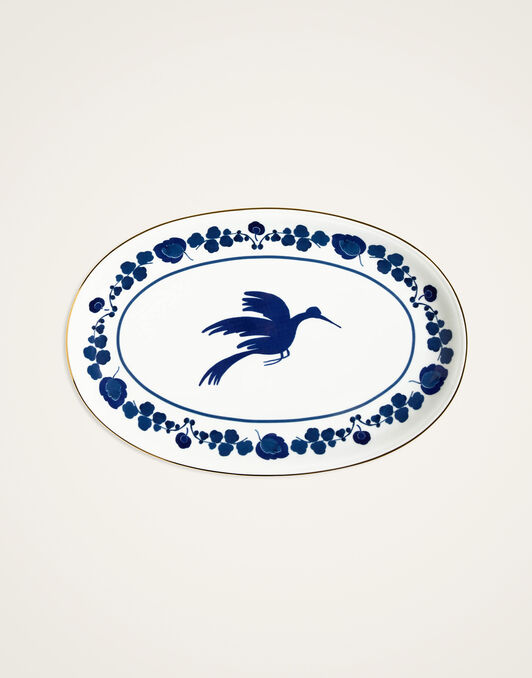 Oval Platter La DoubleJ: Wildbird Blue Oval Platter La DoubleJ: Wildbird Blue PLA0002CER001