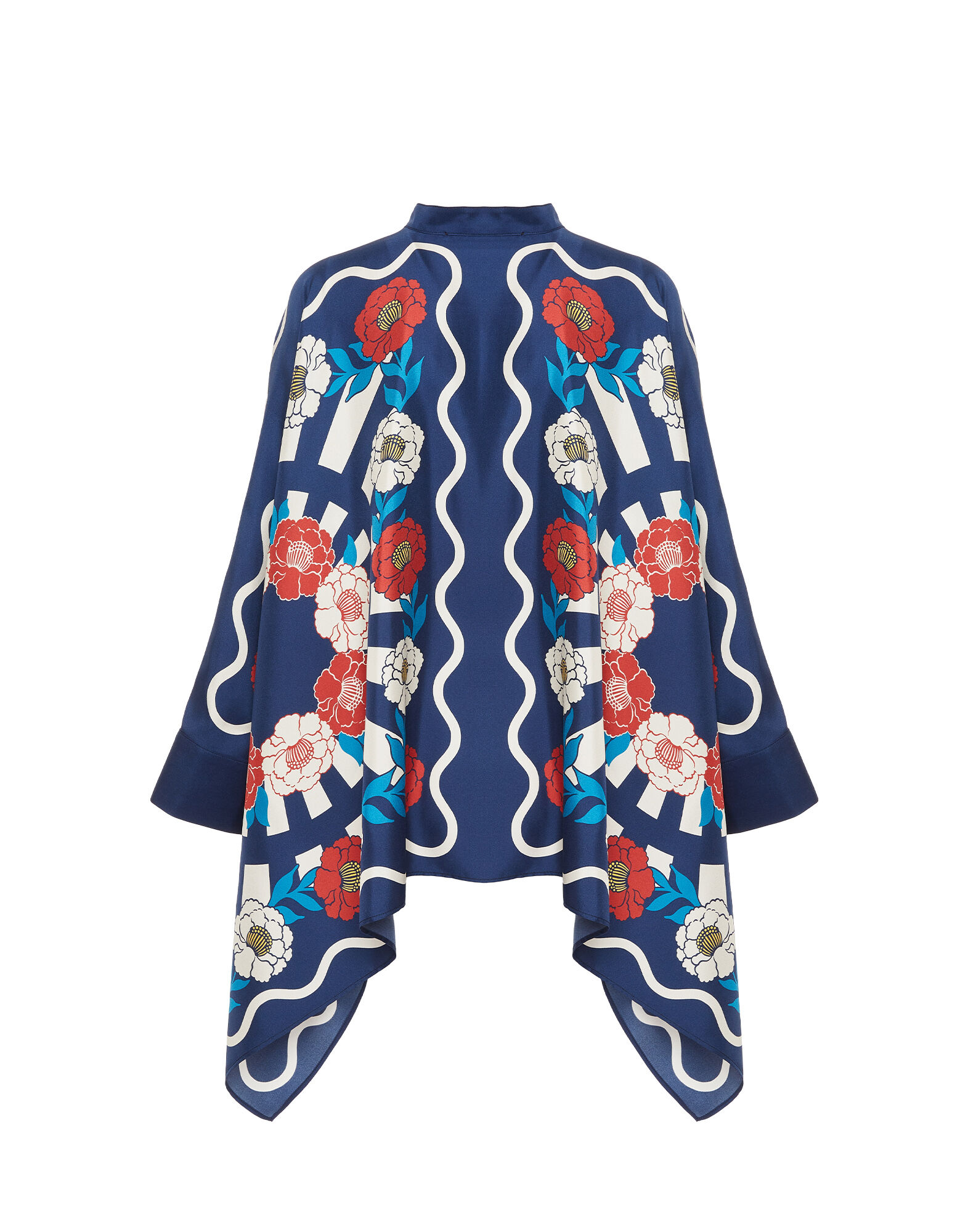 Foulard Shirt La DoubleJ: Whitsun Placée Blue Foulard Shirt La DoubleJ: Whitsun Placée Blue SHI0167LAC008