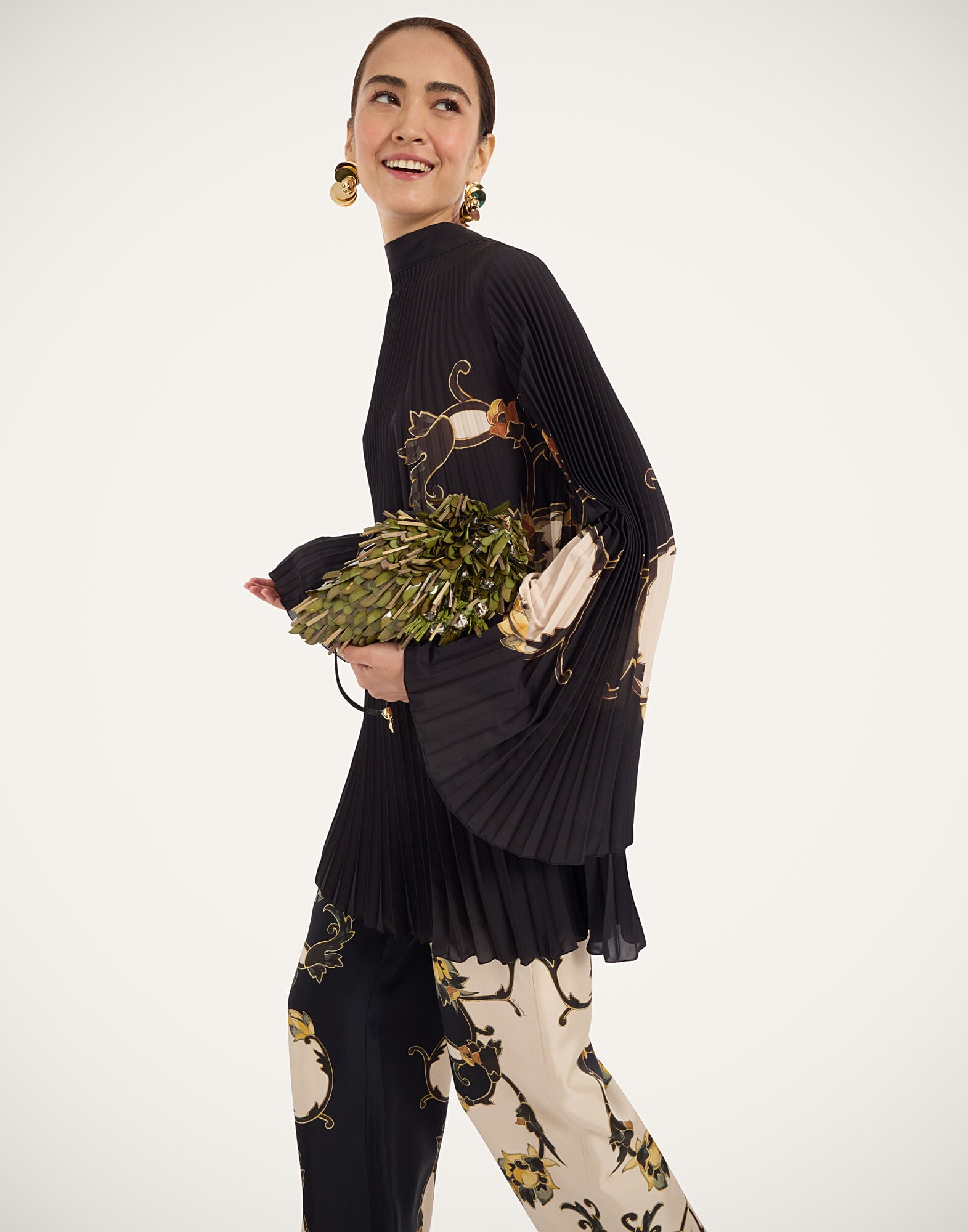 Twirling Tunic La DoubleJ: Buttercup Placée Black DRE1115CHF007