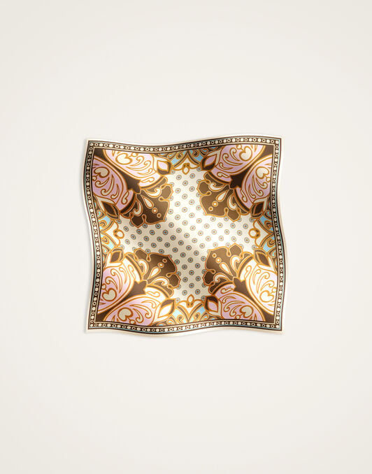Foulard 90 La DoubleJ: Cocoon Placée Brown Foulard 90 La DoubleJ: Cocoon Placée Brown SCA0067SIL006