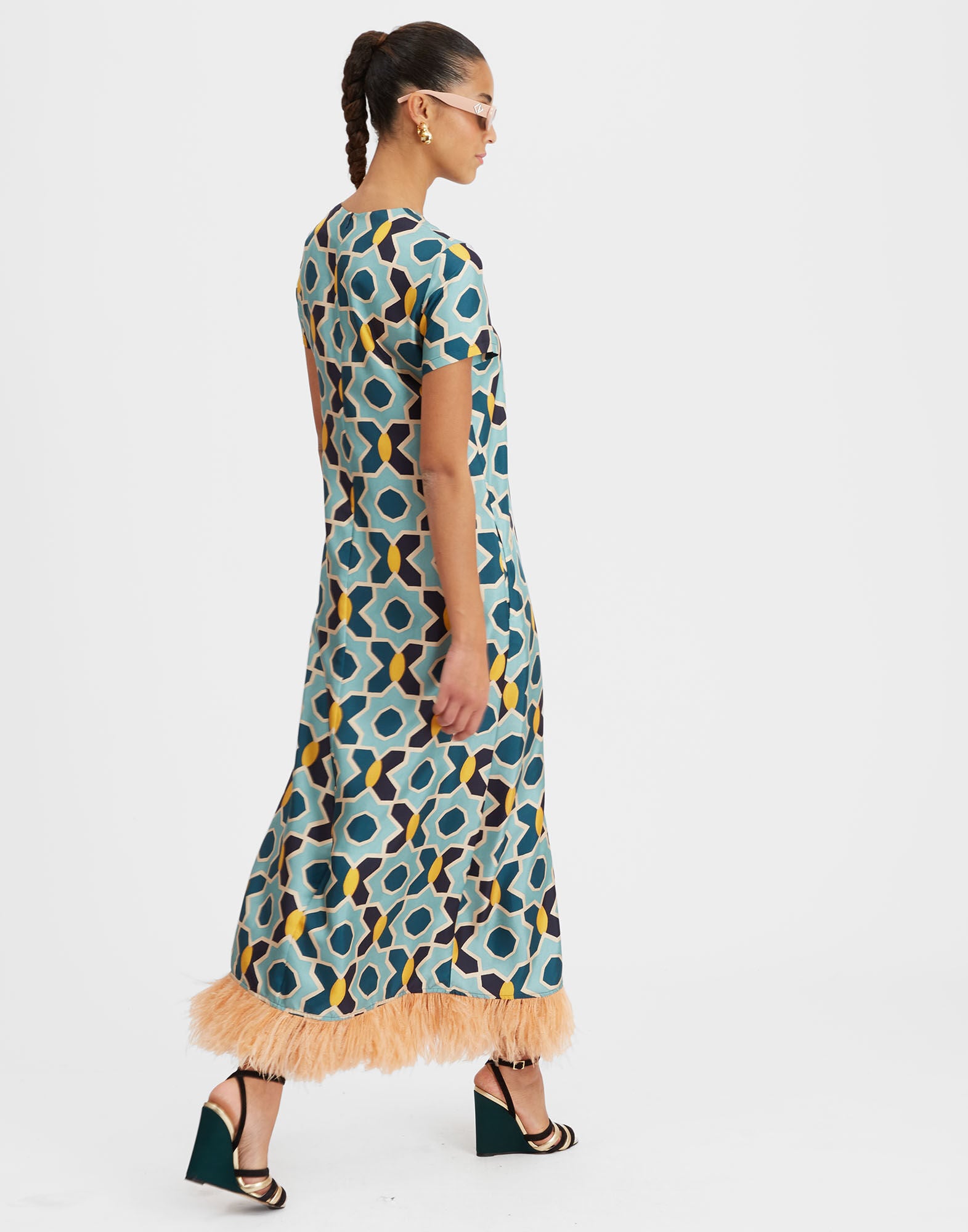 Swing Dress La DoubleJ: Plaza Light Blue DRE0864SIL026