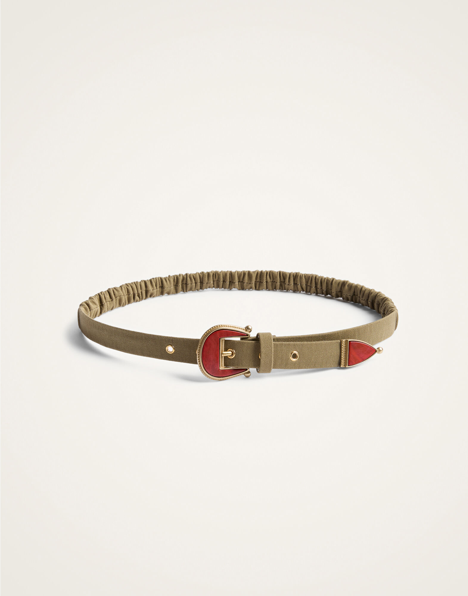 Cinch Belt La DoubleJ: Solid Light Beige Cinch Belt La DoubleJ: Solid Light Beige BEL0013COT089