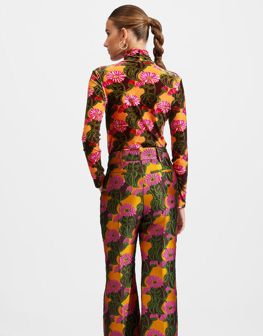 Turtleneck La DoubleJ: Orange Gerber SHI0030VEL006