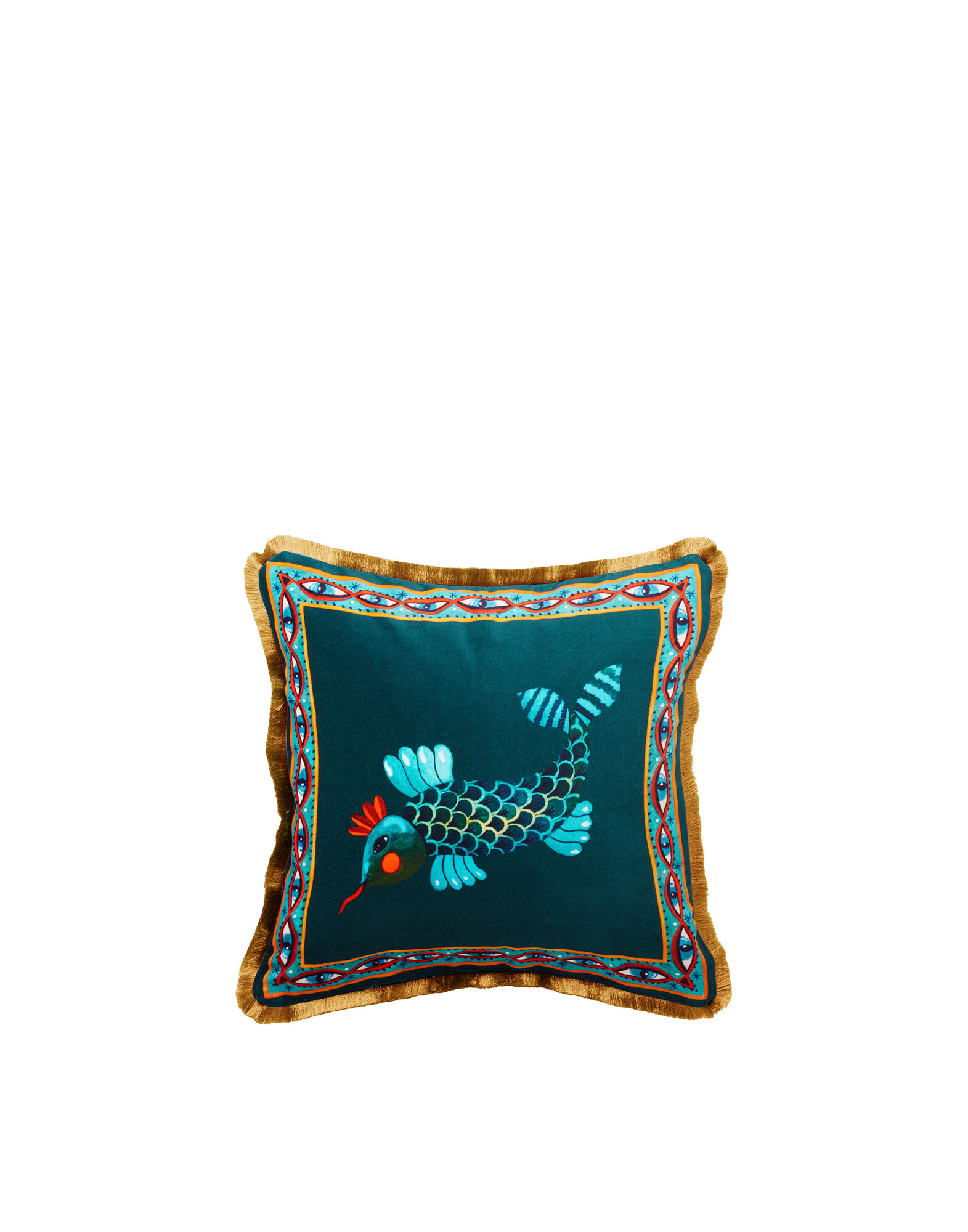 Velvet Cushion (48X48) La DoubleJ: Fish Friend CUS0012VEL001