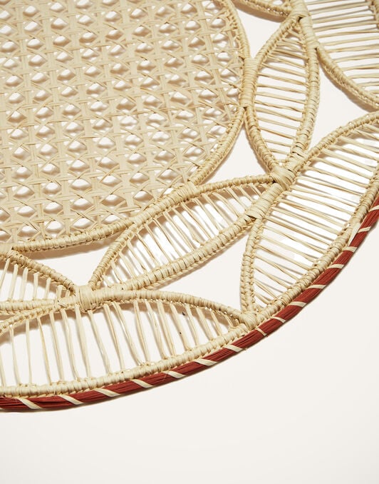 Raffia Placemats Set Of 2 La DoubleJ: Sol Brick PMT0007RAF010