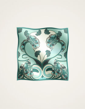 Pareo La DoubleJ: Blooming Tulip Placée Dark Green SCA0051COT021