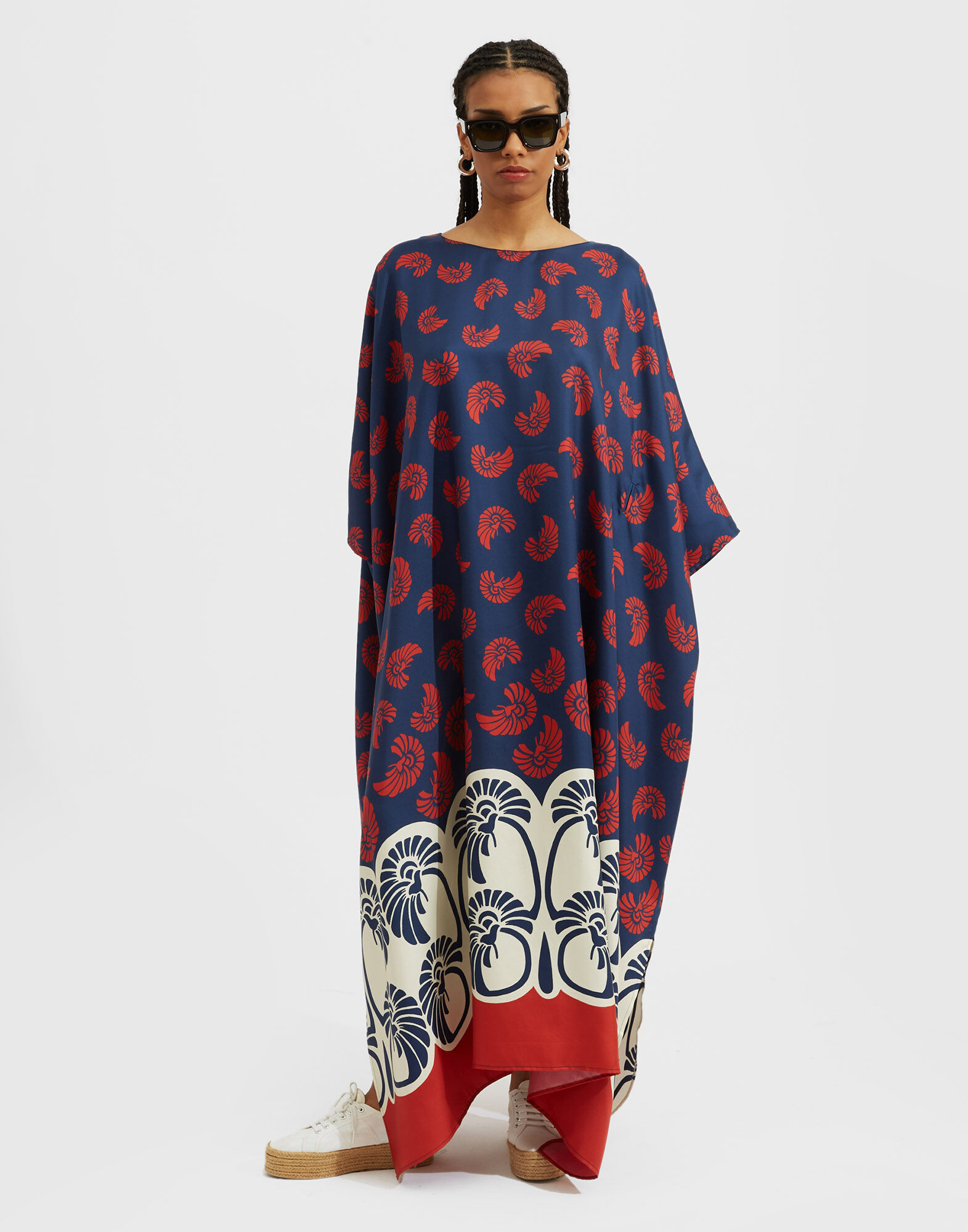 Square Kaftan La DoubleJ: Palmetto Placée Square Kaftan La DoubleJ: Palmetto Placée DRE0872SIL006