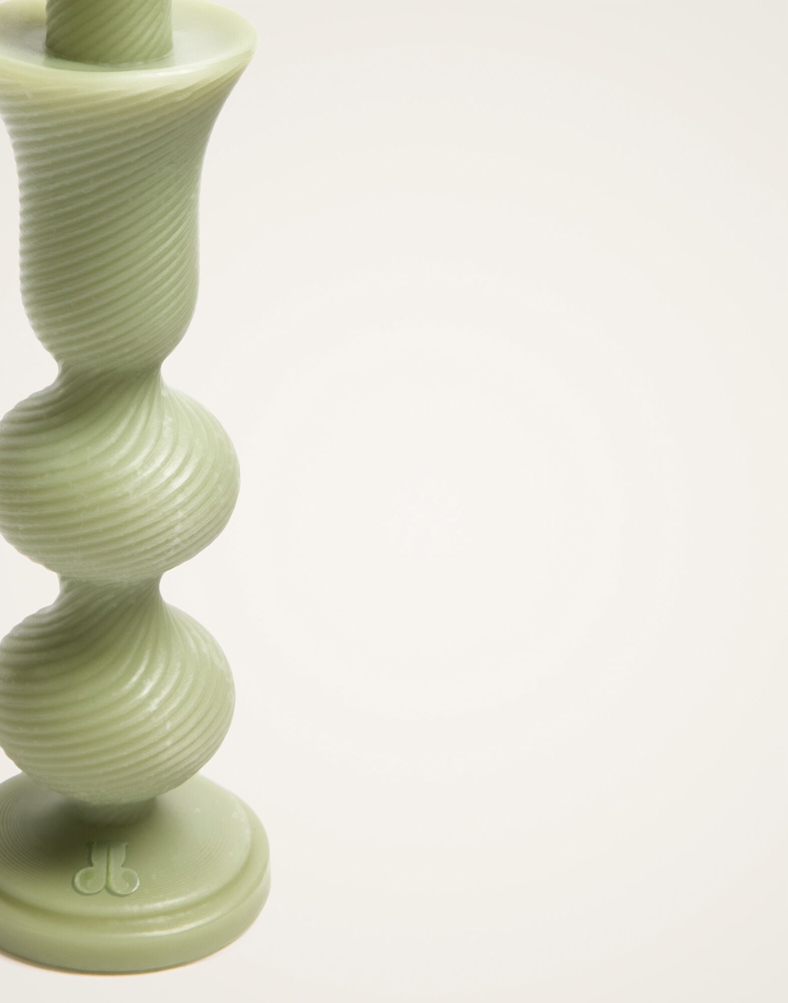 Space Bubble Candle La DoubleJ: Solid Pistachio CAN0018WAX001