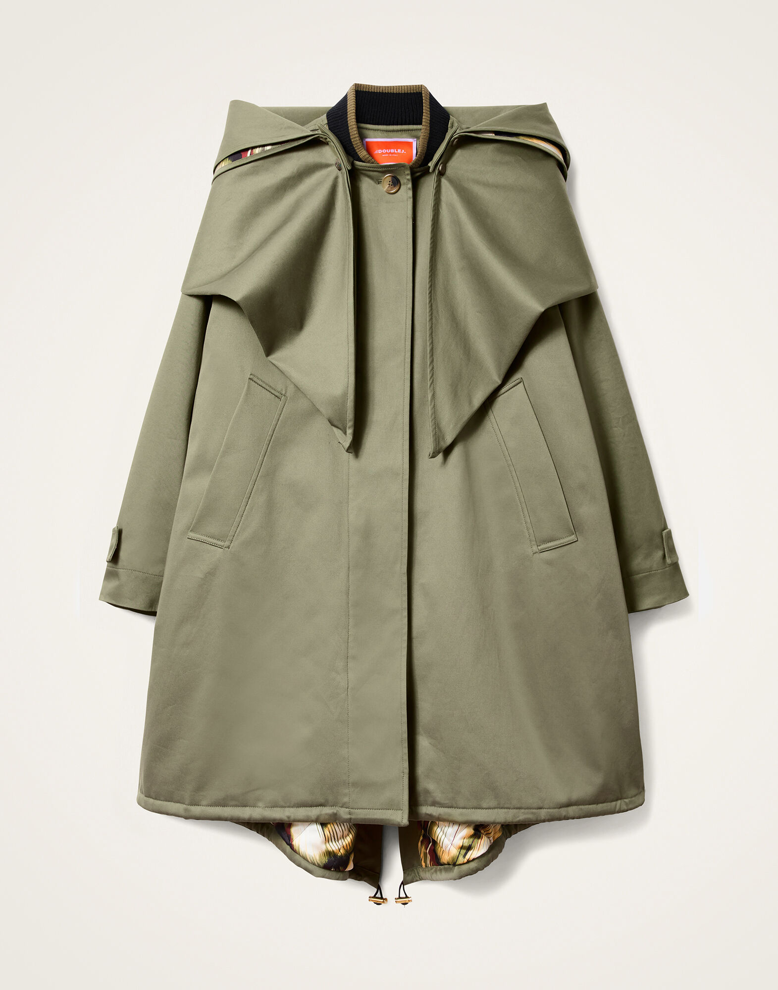 Windsor Parka La DoubleJ: Solid Military Green Windsor Parka La DoubleJ: Solid Military Green JAC0160COT081