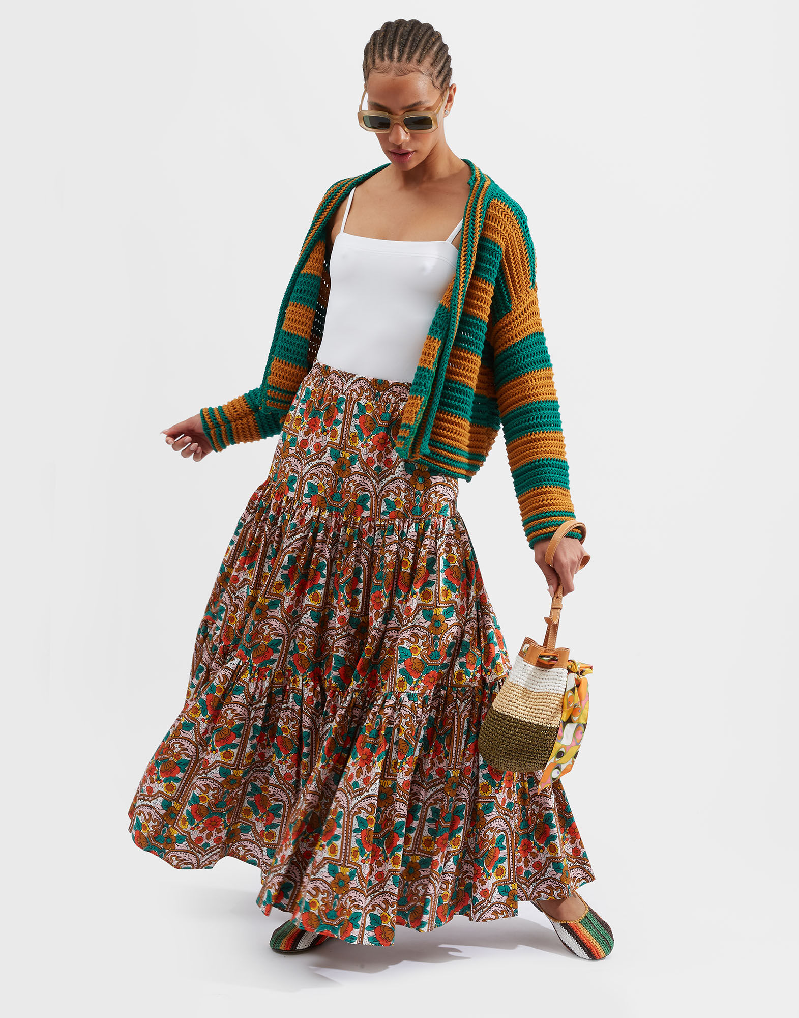 Big Skirt La DoubleJ: Corte White SKI0001COT039