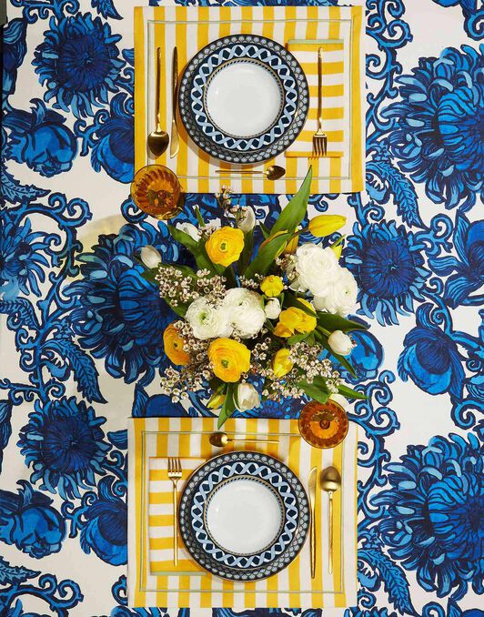 Placemat Set Of 2 La DoubleJ: Riviera Giallo Placemat Set Of 2 La DoubleJ: Riviera Giallo TBM0010LIN001