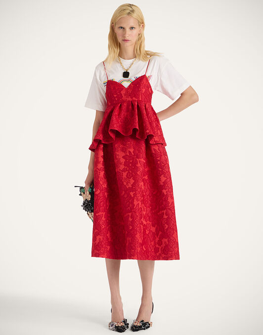 Satine Dress La DoubleJ: Peony Red Satine Dress La DoubleJ: Peony Red DRE0901JCQ111