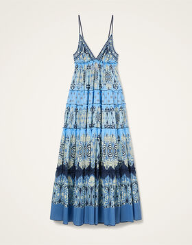 Nymph Dress La DoubleJ: Cocoon Placée Blue DRE1105COT093