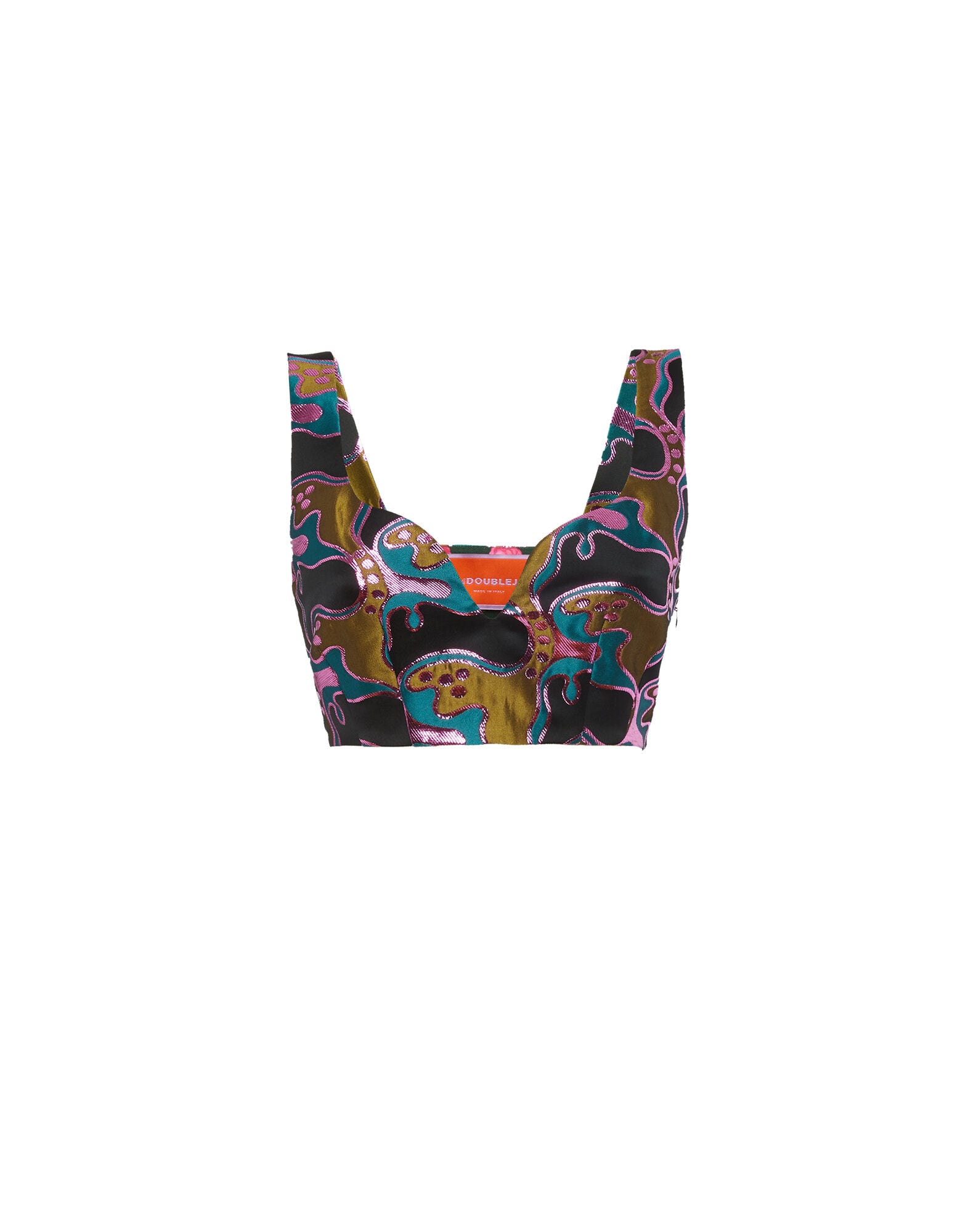 Baia Crop Top La DoubleJ: Spritz Blue Petrol Baia Crop Top La DoubleJ: Spritz Blue Petrol TOP0113JCQ062
